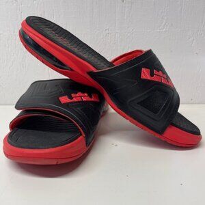 Nike Lebron 3 Elite Slides Sandals Size SZ 11 Black Red